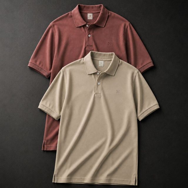 Kit 2 Camisa Polo Masculina Piquet Manga Curta