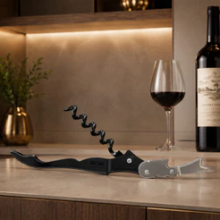 Abridor De Garrafa Vinho Saca Rolhas Aço Inox
