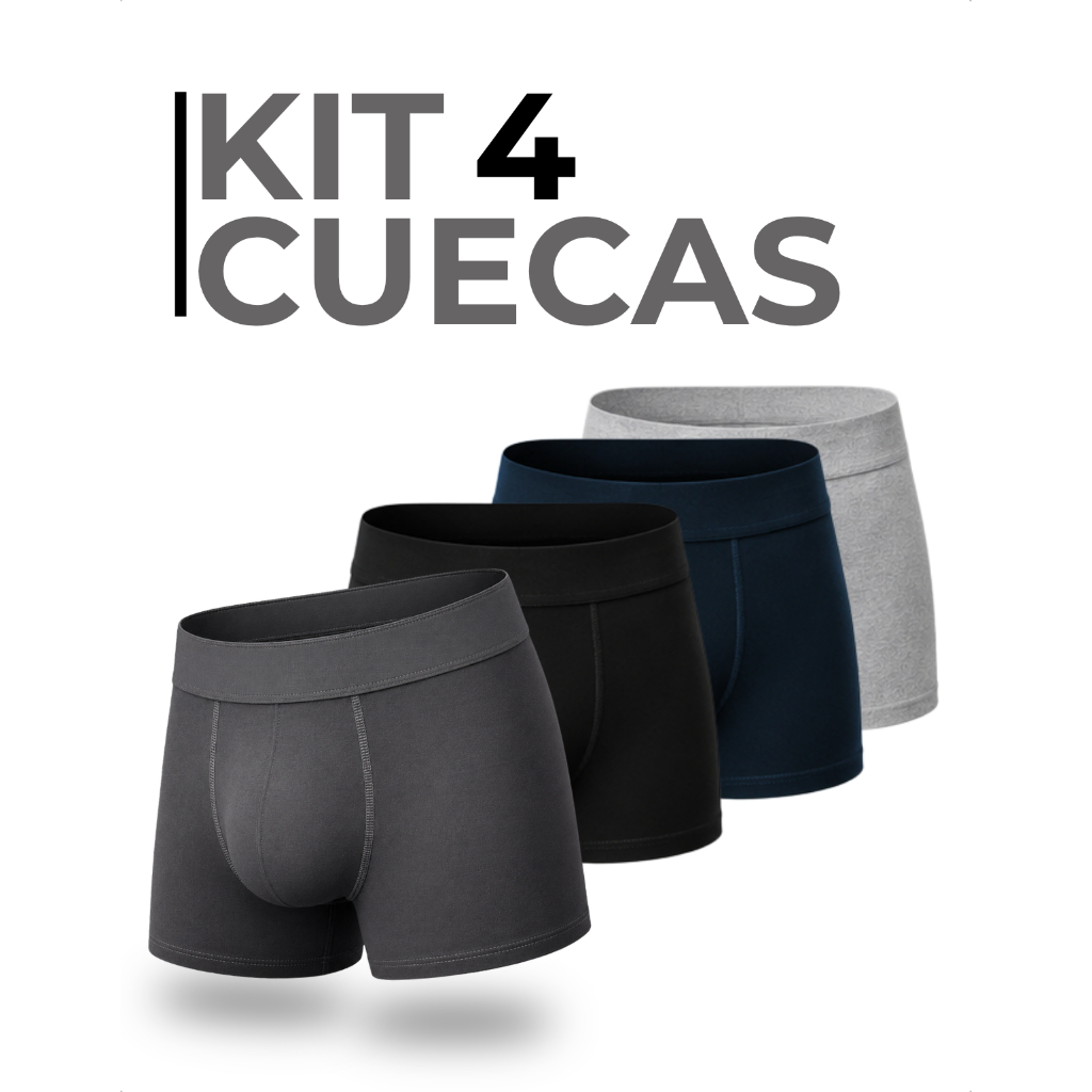 Kit 4 Cueca Boxer Masculina Algodão, Cf Sports Kit 4 Cueca Boxer Masculina Algodão, Cf Sports Kit 8 Cueca Boxer Masculi