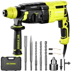 Furadeira De Impacto1200W Martelete Parafusadeira Profissional Desoon Rompedor Perfurador Demolidor 3 Funções Concreto