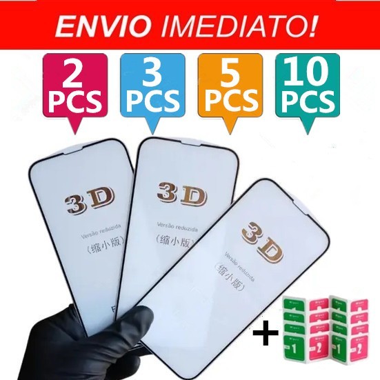 Kit 2/3/5/10Pcs Película De Vidro 3D Para Samsung J4/J5/J6PLUS/J7/J8/A05 A06 A14 A15 A16 A24 A25 A26 A34 A35 A36 A54 A55