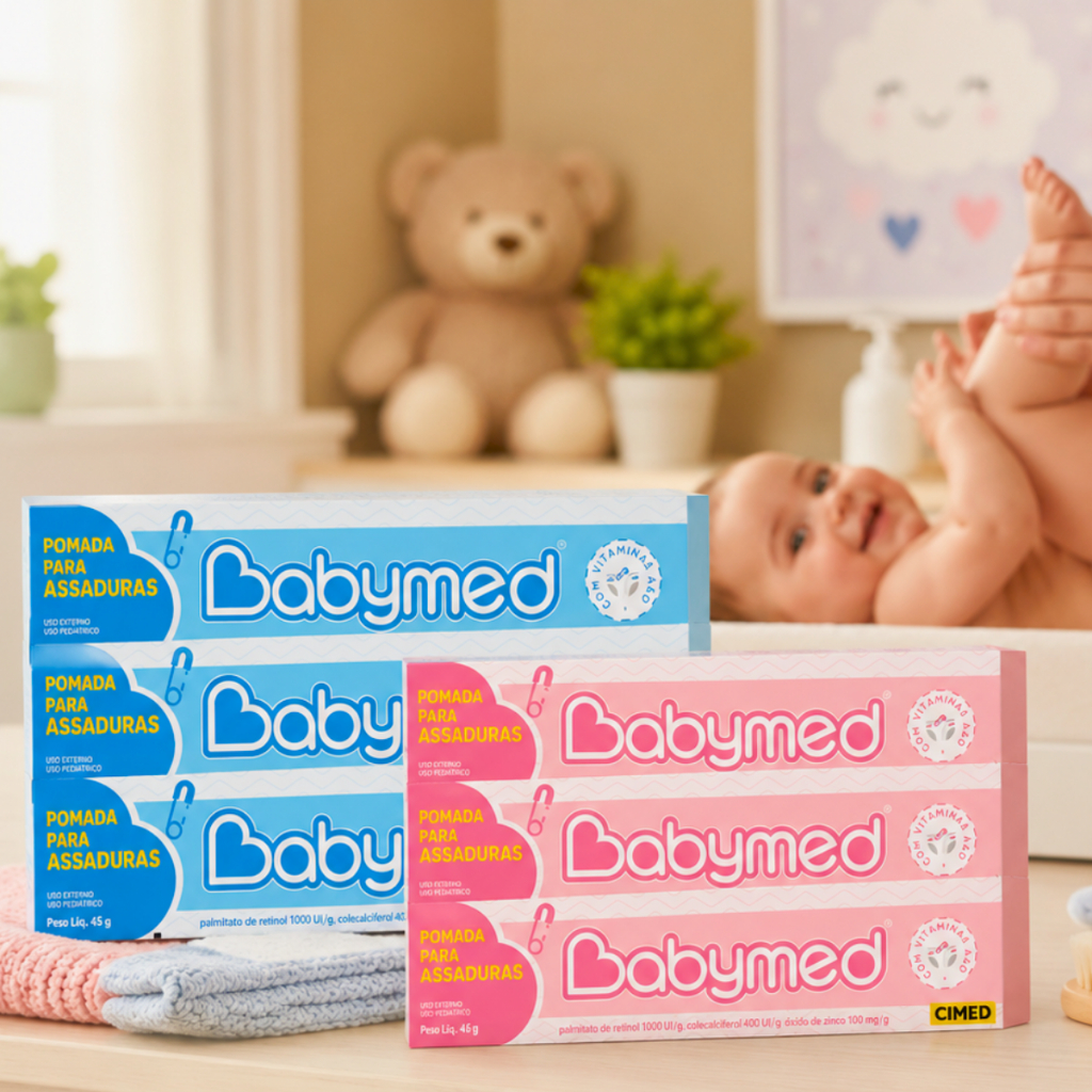 Pomada Assadura Bebê Infantil Babymed Cimed45g Creme Prevenção Recém Nascido Promoção Original