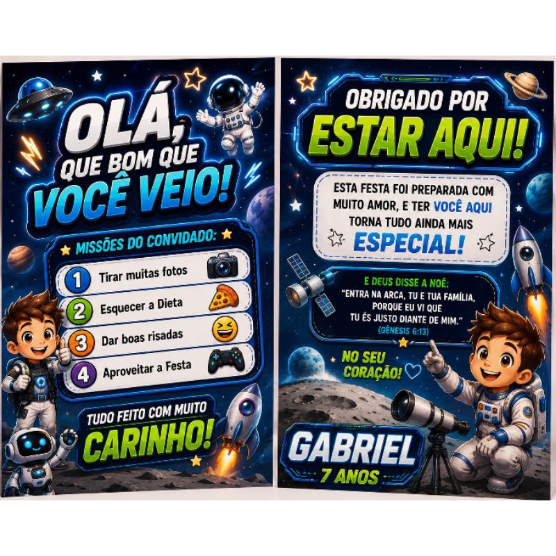 Kit de plaquinha Astronauta centro de mesa Personalizados /Lembrancinha de Festa /Aniversário