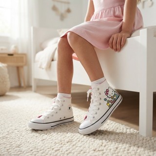 Tênis Infantil Feminino Menina Botinha Cano Alto Confortável Escolar Antiderrapante 26 ao 33 Casual