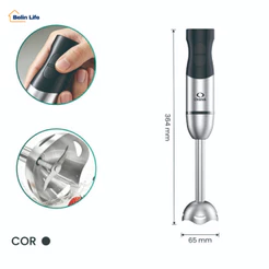 Mixer Elétrico de Mão Portátil 260W Aço Inox 2 Velocidades Prático para Cozinha Onistek