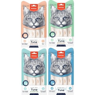 Kit 4 Wanpy Creamy Treat Petisco Cremoso para Gatos 70g – 20 Tubos