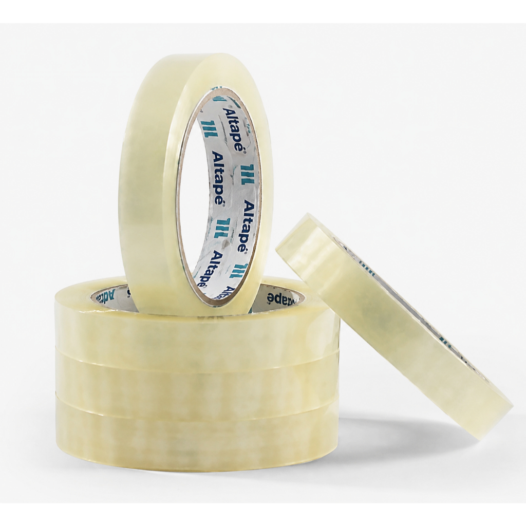 Fita Adesiva Durex Transparente Alltape 18mm x 100m - Kit 3 ou 6 Unidades