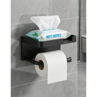Suporte Porta Papel Higiênico Fixação Adesivo Resistente Prateleira Lenço Umedecido Celul…