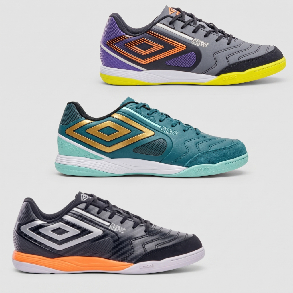 Chuteira Umbro Masculina Futsal Pro 5 Bump Club Original Performance