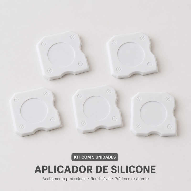aplicador de rejunte e silicone para cantos e chanfrados ferramenta prática construção 5 unidades