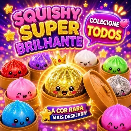 Squishy brinquedo Surpresa Antiestresse Bolinho Fofinho Macio tamanho Grande com Glitter