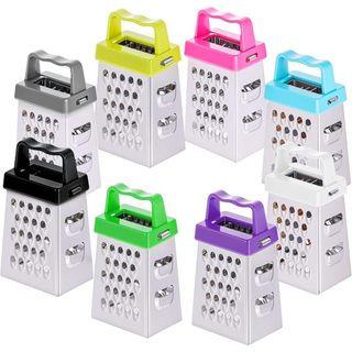 Mini Ralador 4 Faces Inox Multiuso Pequeno para Cozinha Queijo Legumes Temperos