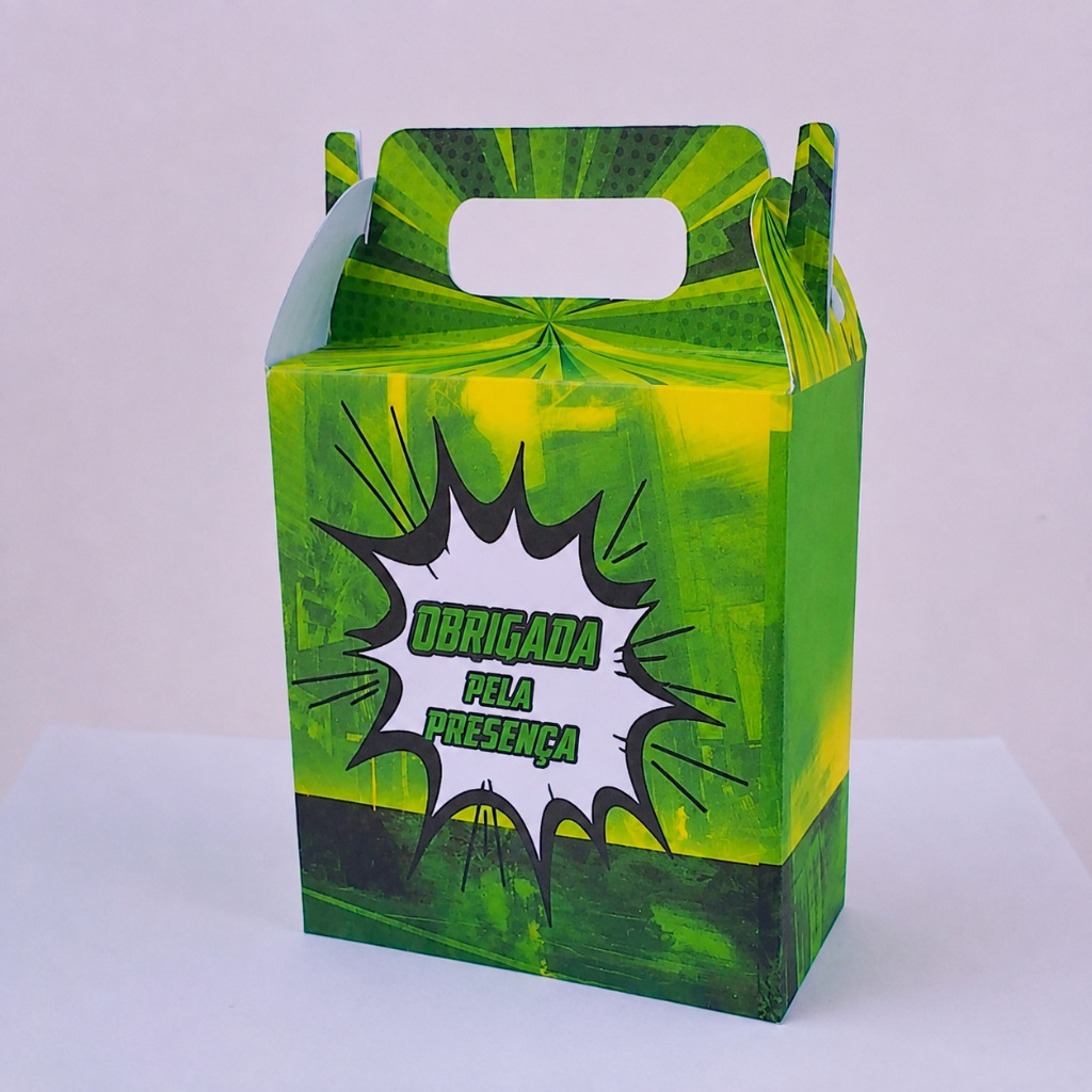 Caixa maleta Festa HULK Personalizado Lembrancinhas Festa infantil Caixinhas Personalizadas PEGUE MONTE