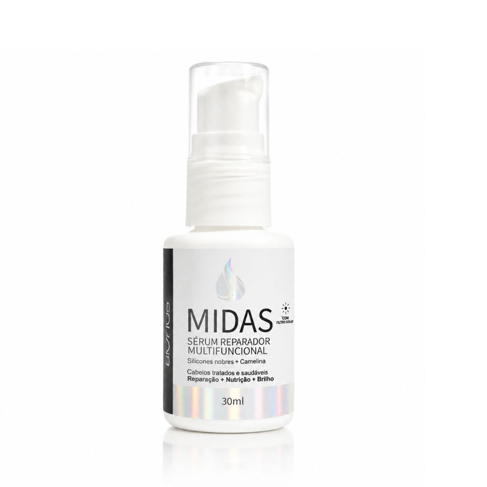 Midas Reparador Multifuncional 30ml - Brilho Proteção Anti-frizz - Biofios Profissional