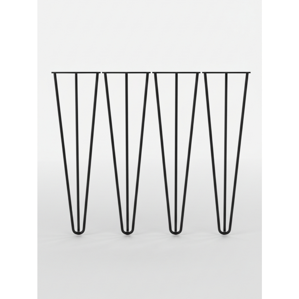 Pés de Ferro 40cm (07mm) Pés para Móveis Hairpin Legs Banco Mesa