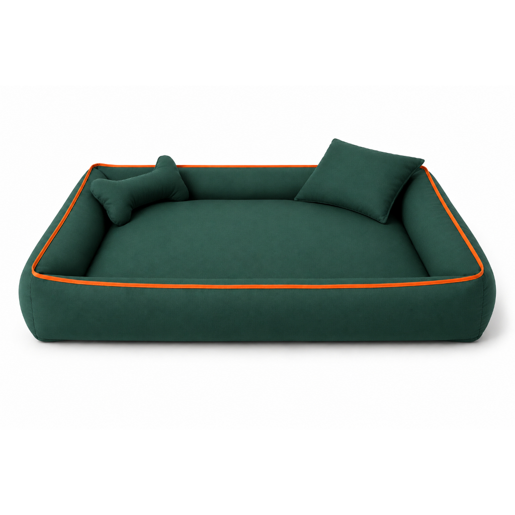 Cama Pet Retangular Grande 1,30 x 0,70 cm Conforto Premium para Cães Grandes