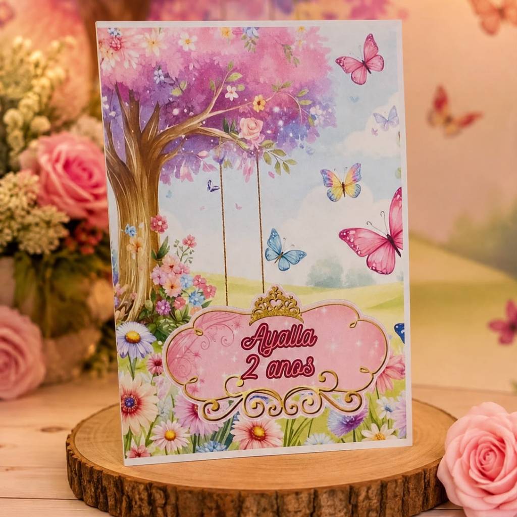 Kit Livrinho Colorir Pintar Jardim Encantado Lembrancinha Personalizado Festa Infantil Aniversário