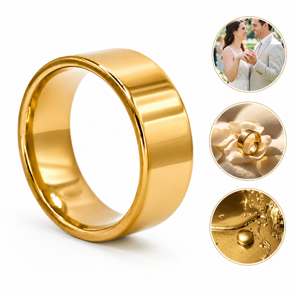 Aliança Avulsa 8mm Reta Anatômica Abaulada Grossa 100% Moeda Antiga Legítima Casamento Noivado