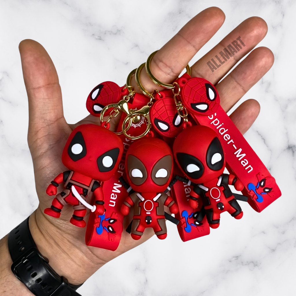 Chaveiro Deadpool 3D Emborrachado | Marvel Heróis