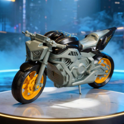 Moto de Brinquedo Gotham Sport Batman | Tamanho Grande | 32cm | Com Pé de Apoio | QUEEN SHOP