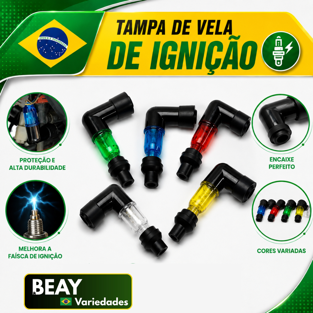 Tampa De Vela De Ignição De Alta Pressão De 90 Universal Graus Moto Motocicleta Luz Led Moto Cachimbo Ybr Titan Honda