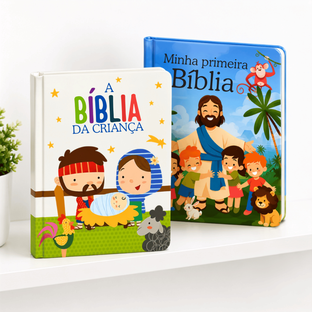 Bíblia Infantil Cristã Ilustrada Capa Dura Evangelização Crianças Bebês Presente Religioso Educativo