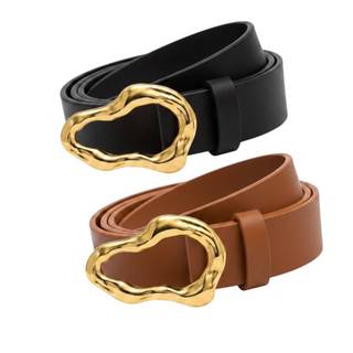 Kit2 Cintos Femininos Elegante Tendência Da Moda Blogueira Largura 2.5cm Resistente - Hilary