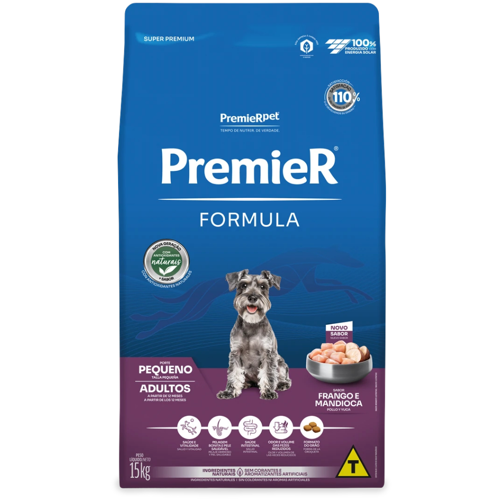 Ração Pet Formula Cães Adultos Raças Pequenas 15kg Premier