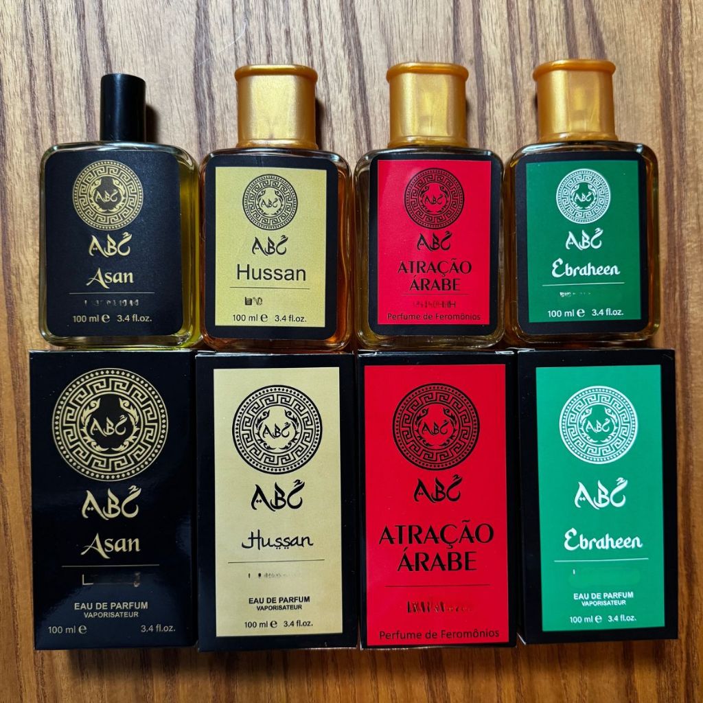 Kit 04 Perfumes Árabes Masculinos Importados 100ml Alta Fixação