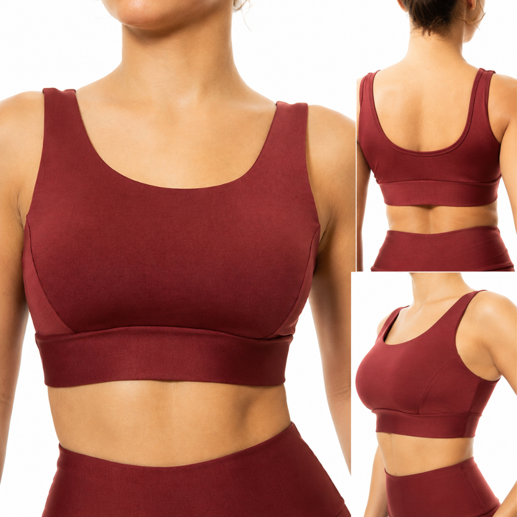 Top Academia Fitness Básico Regata com Tecido Duplo Caminhada Suplex Treino Feminino Cropped Verão