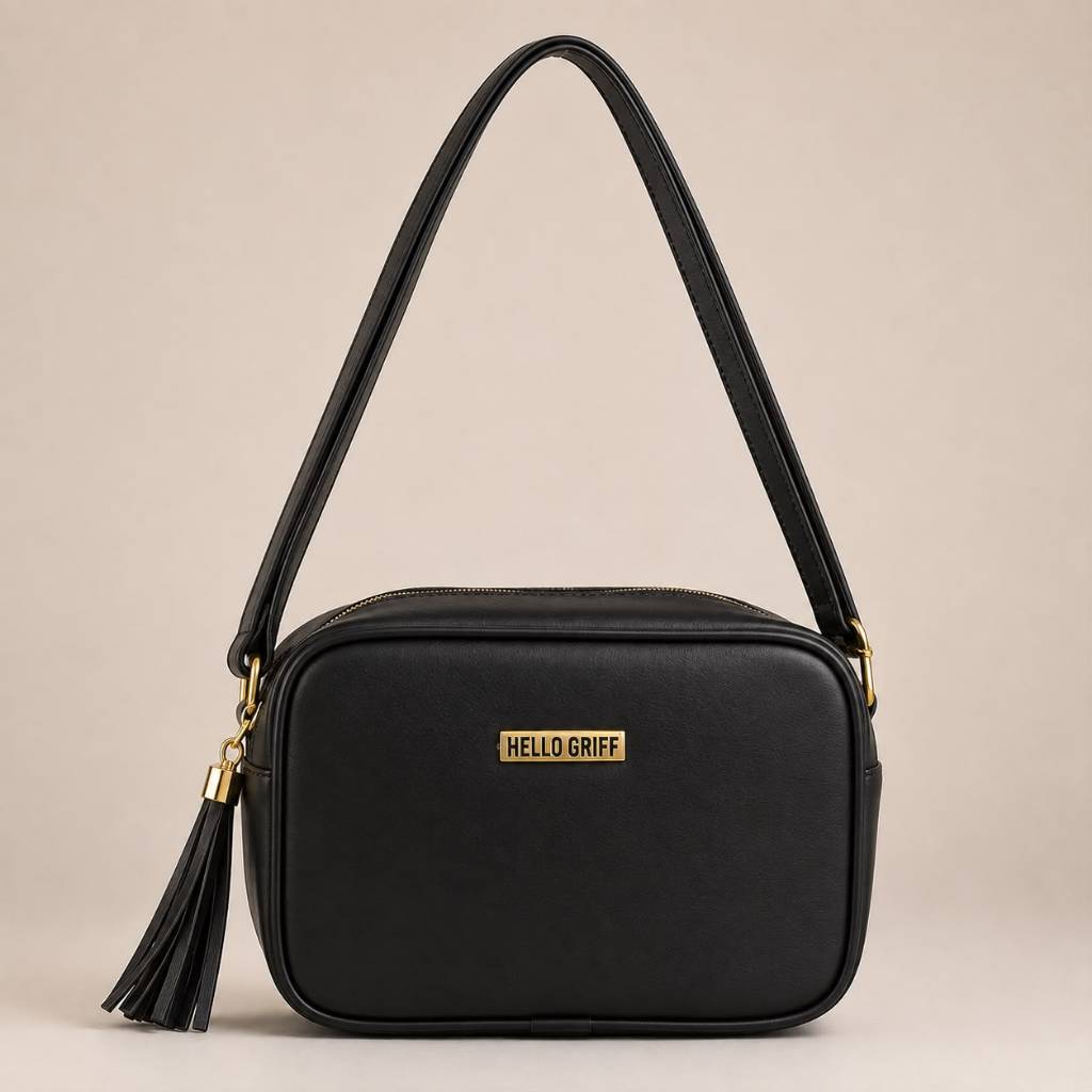 Bolsa Feminina Transversal Média com Zíper e Alça Regulável Couro Sintético Premium Moda Feminina Cores Neutras