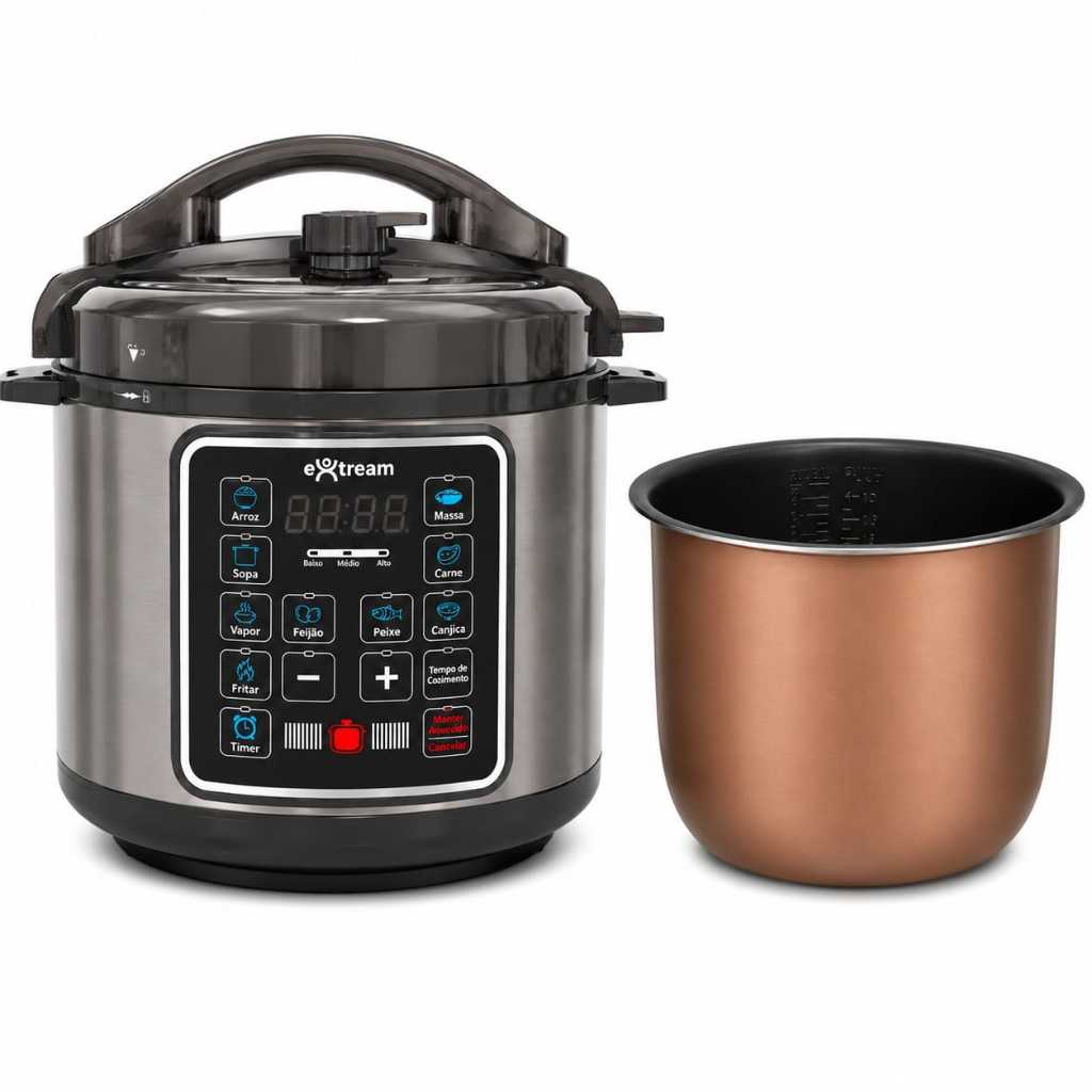Panela de Pressão Elétrica 6L SmartCook Pro Extream — imagem 2 de 2