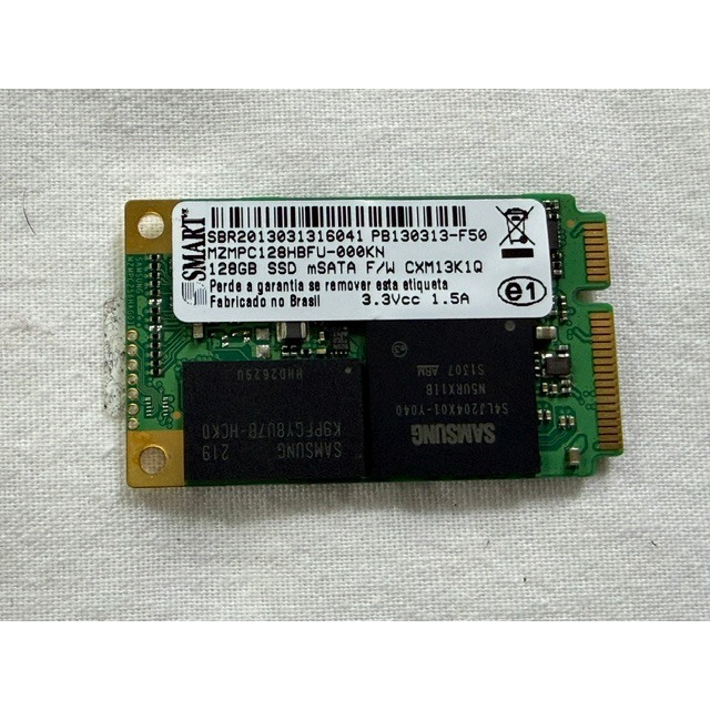Ssd Samsung Smart 128gb Mzmpc128hbfu Cxm13k1q 3.3vcc 1.5a