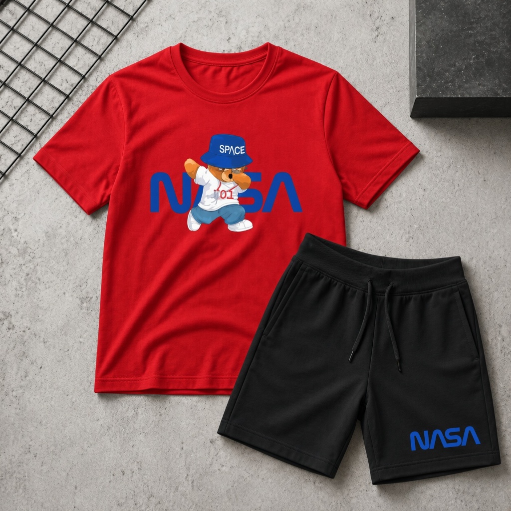 Conjunto Infantil Criança kit Camiseta e Short Menino Verão Roupa Infantil Casual premium estiloso