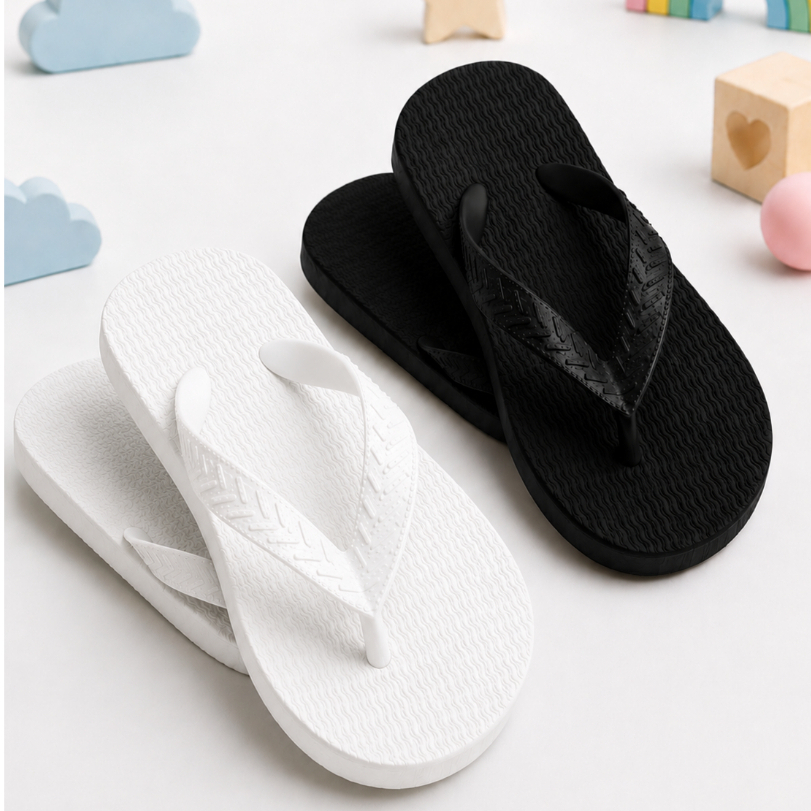 Kit 2 Pares Chinelo Infantil Juvenil Antiderrapante Confortável resistente Casual verão criança bebe