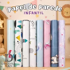 Papel de Parede INFANTIL Bebê Criança Menino Menina Autoadesivo Quarto Berçário Decoração 5m x 45cm Fácil de Aplicar