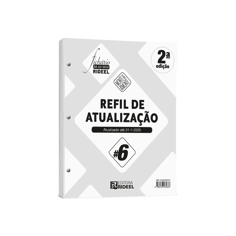 Refil de Atualização #6 - Fichário de Lei Seca Rideel – Monte & Remonte (Capa Preta) · foto 2