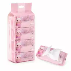 Mini Lenço Umedecido Demaquilante Removedor Maquiagem Limpeza Facial Prático