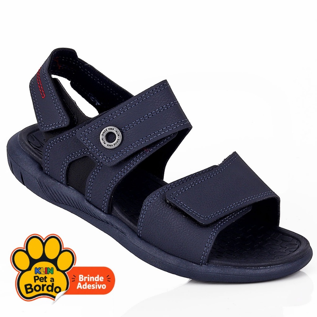 Papete Infantil Menino Klin Casual Escolar Voltas as Aulas Urban Confortável Leve Anatômico Marinho