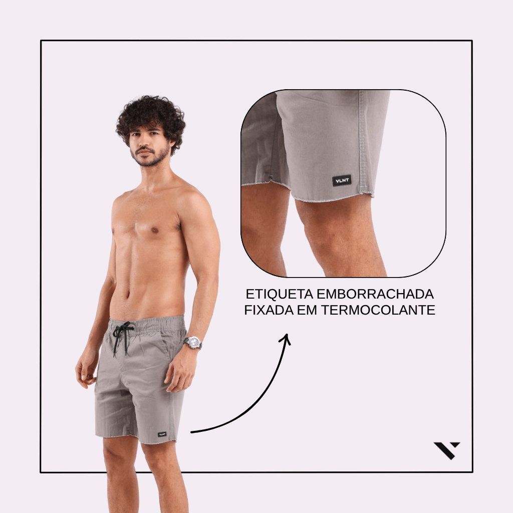 Bermuda Short Masculina Sarja Jogger  Elastano Casual Adulto