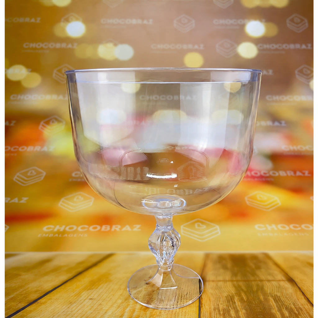 12 TAÇA AMERICANA EXCLUSIVE e CONFEITEIRO 1.250 ml SEM TAMPA PARA BOLO (CHOCO) OFF