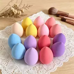 Kit 6 ou 12 Esponjas de Maquiagem – Beauty Blender Macia para Base e Corretivo