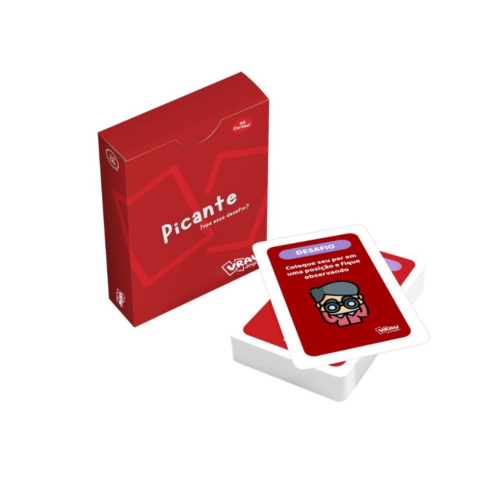 Jogo de Cartas Baralho Para casal Desafios Picante Vrau Jogos