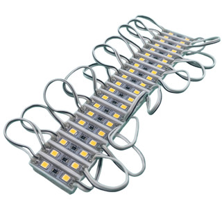 Mini Módulo LED 5050 2 LEDs 12V IP65 27mm Letra Caixa Letreiro Comunicação Visual Luminoso