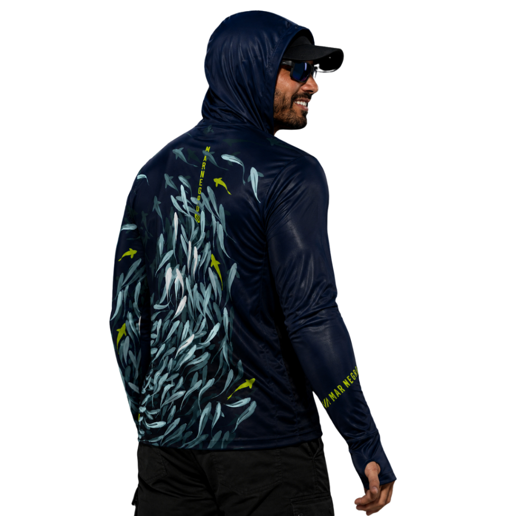 Camisa Capuz e Luvinha Pesca Camiseta G1 G2 G3 Especial Elastano Proteção Solar 50+uv