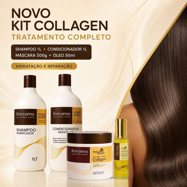 Kit shampoo novo 1L Condicionador novo 1L mascara 500g óleo novo.