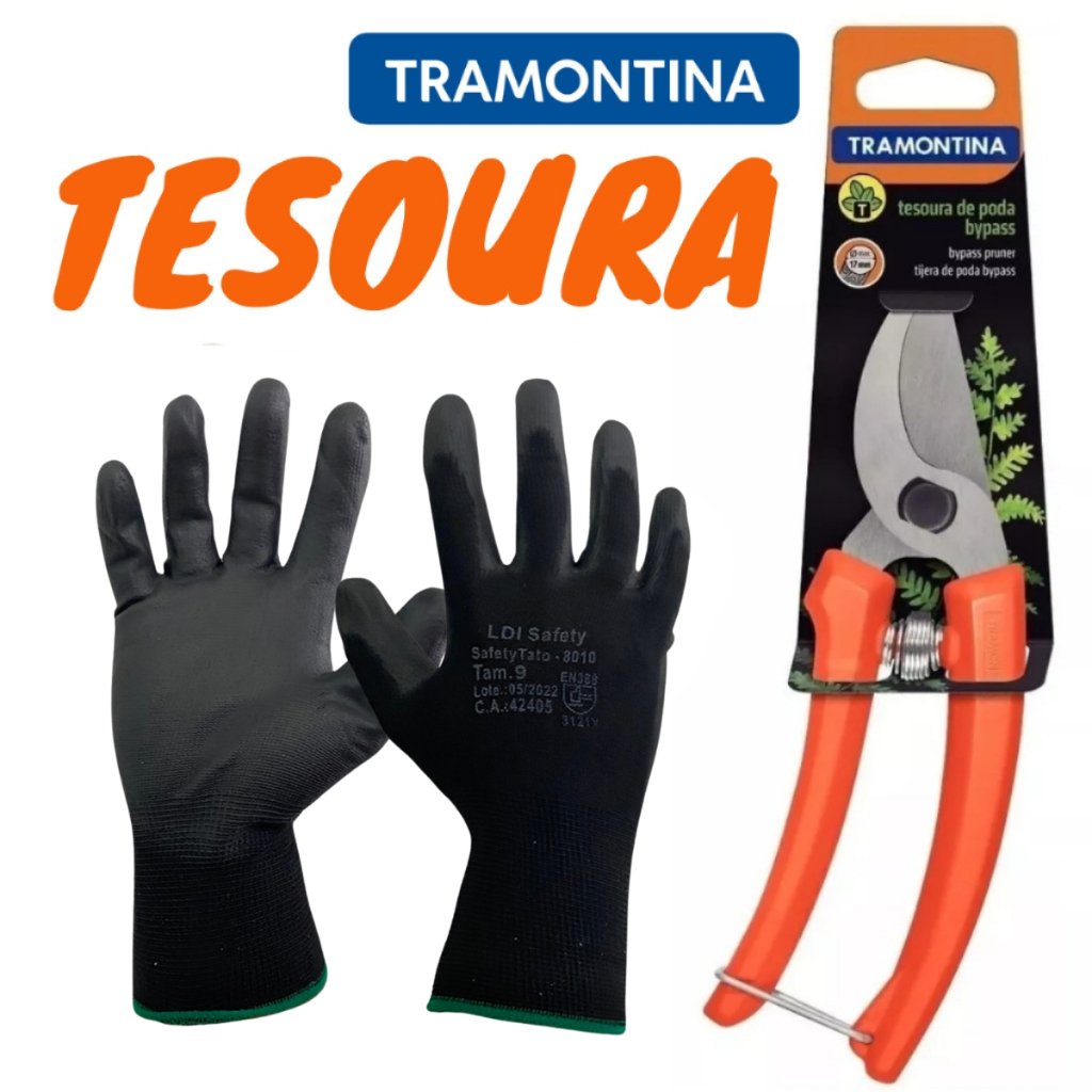Tesoura de Poda Para Jardinagem Tramontina 78300 Bypass