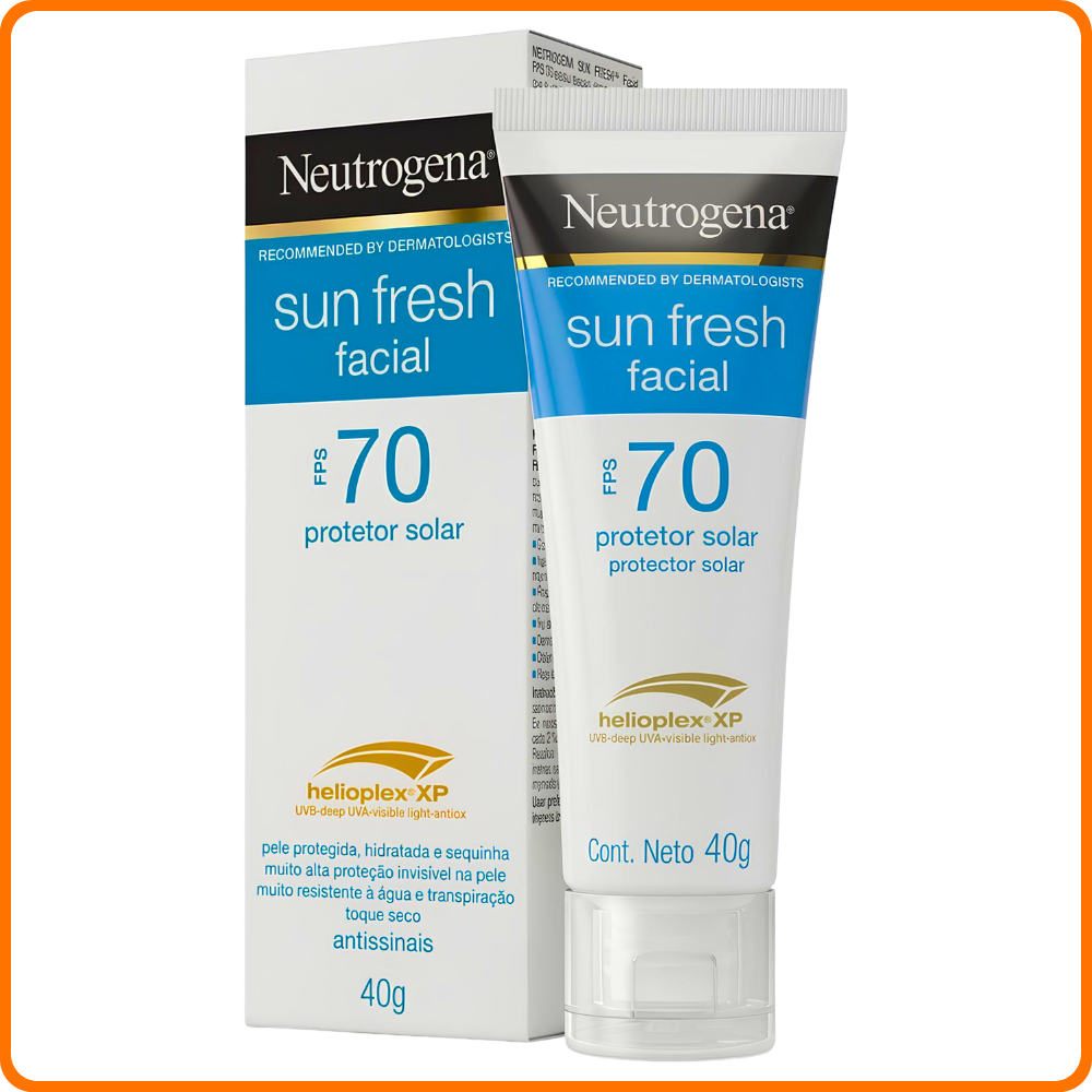 Protetor Solar Facial para Todo o Tipo de Pele Neutrogena Sun Fresh FPS70 com 40g