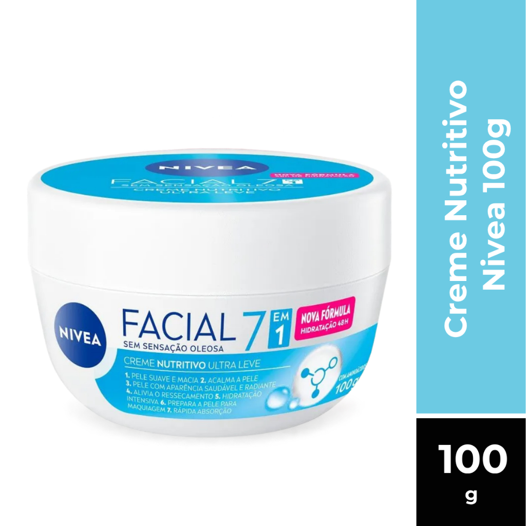 Creme Facial Nutritivo Sensação Não Oleosa 100g Nivea
