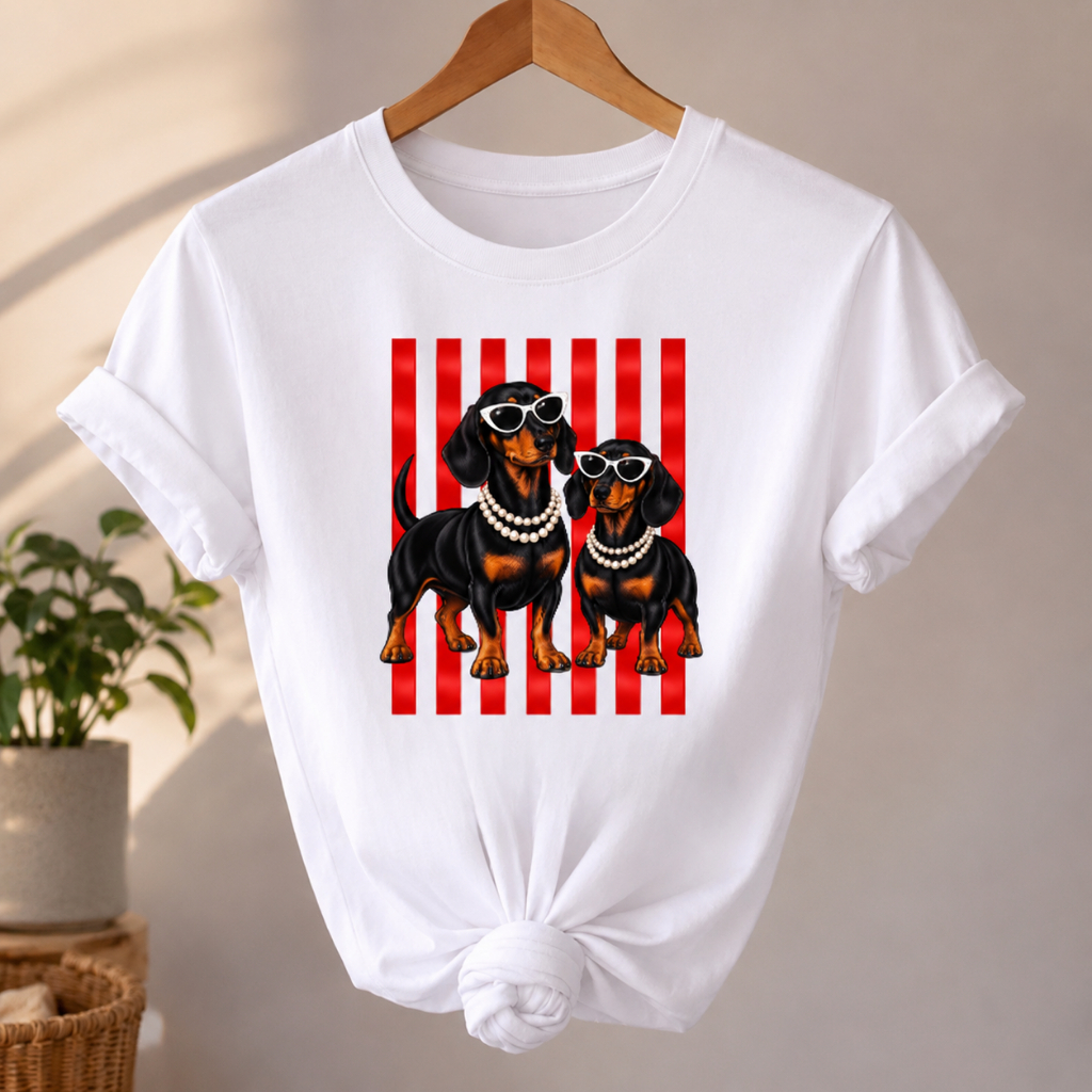 Camiseta T-Shirt Feminina Cachorrinhos Pet 100% Algodão Estampada Casual Confortável Moda Tendência Pet Lovers